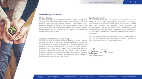 2021 Sustainability Report | Chevron Phillips - Page 4