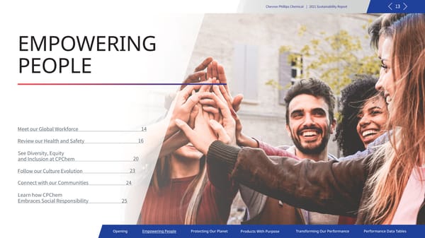 2021 Sustainability Report | Chevron Phillips - Page 13