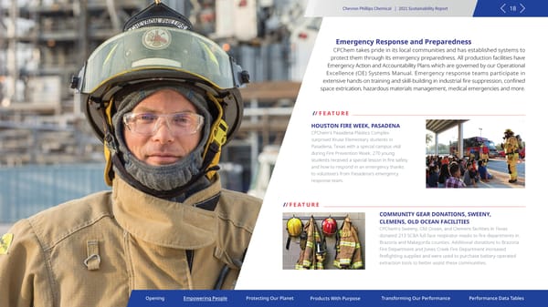 2021 Sustainability Report | Chevron Phillips - Page 18