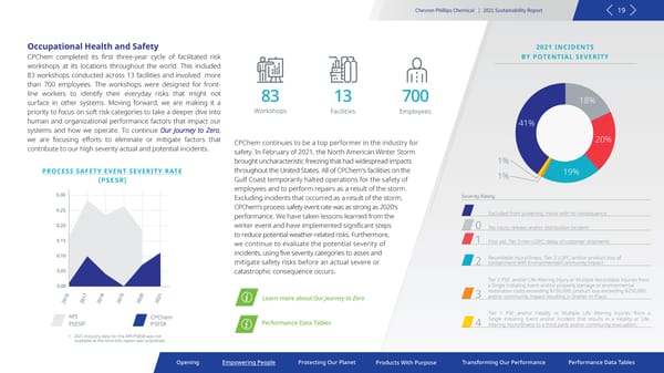 2021 Sustainability Report | Chevron Phillips - Page 19