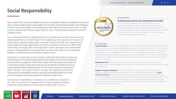 2021 Sustainability Report | Chevron Phillips - Page 25