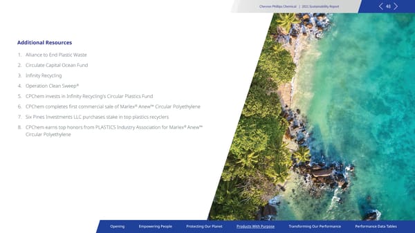 2021 Sustainability Report | Chevron Phillips - Page 48