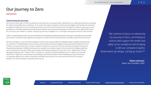 2021 Sustainability Report | Chevron Phillips - Page 59