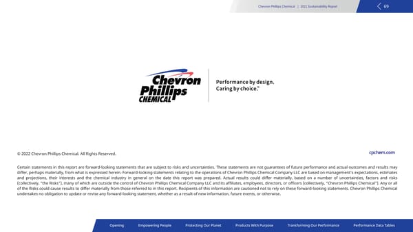 2021 Sustainability Report | Chevron Phillips - Page 69