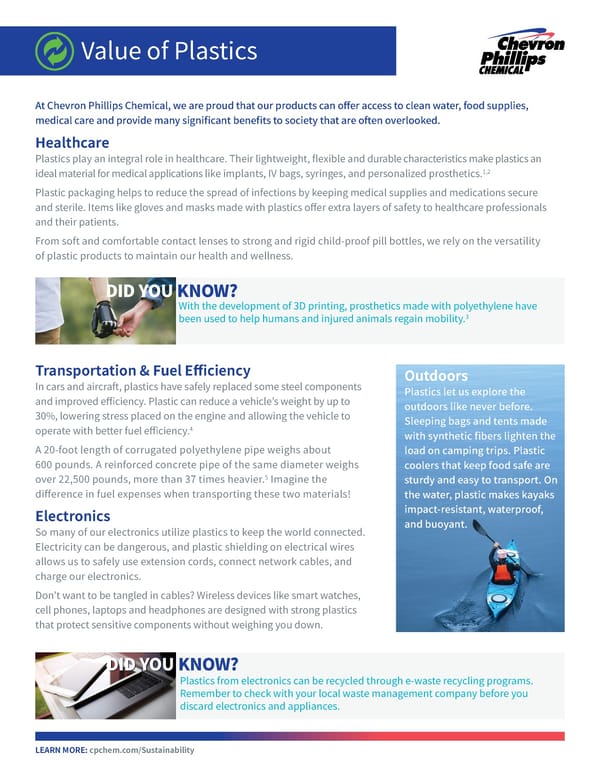 Value of Plastics - Page 1